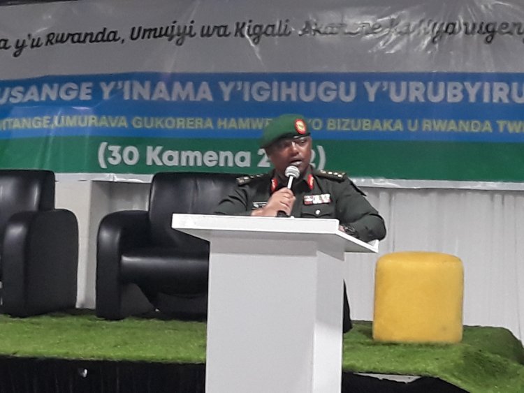 Ntabwo twa kwishimira kugira umusirikare utarize".Maj. Gen Augustin Turagara".